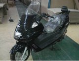 150cc Black Gas Moped Scooter with Wind Shield