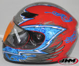 Motorcycle Helmet Full Face (ST-821 Dark Angel-red)
