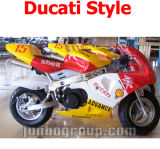 Pocket Bike with 49cc Pull Start Engine, Ducati Style Sticker (DR160)