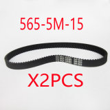 (2X) 565-5m-15 113teeth Electric Bike E-Bike Scooter Drive Belt Replacement Electric Scooter Parts