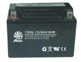 Maintenance Free Battery (12N9L) Used for Motorcycle, AGM Sealed Maintenance Free Type, with Capacity 9ah and Voltage 12V
