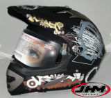 Motorcycle Motocross Helmet with Visor (ST-906 scrawl)