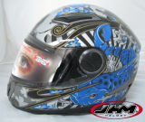 Motorcycle Helmet Double Visor / Blue (ST-825)