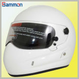 FRP White Retro Motorcycle Helmet (MF085)