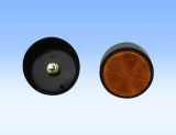 Round Motorcycle Reflector with 5mm Screw and Nut