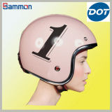 DOT Half Face Motorcycle Helmet with Number (MH073)