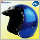 DOT Dazzle Blue Harley Helmet with Sunvisor (MH112)