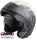 DOT Approved Carbon Fiber Flip up Motorcycle Helmet