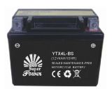 Maintenance Free Motorcycle Battery 12V 4ah with CE UL Certificate Called Mf-Ytx4l-Bs