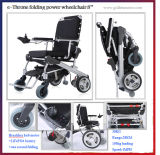 Goldne Motor 8'', 10'' 12'' E-Throne Lightweight Foldable Electric Wheelchair /Electric Folding Wheelchair/Brushless Wheelchair