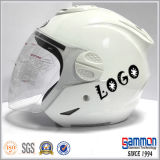 Pure White Half Motorbike Helmet (OP201)