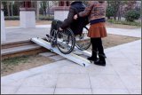 Walking Stick Portable Aluminum Wheelchair Barrier Free Ramp Plate Fitness Rehabilitation Equipment