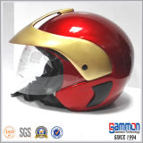 Special Open Face Motorcycle/Scooter Helmet with Gold Part (OP205)