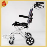 4 Casters Foldable Steel Manual Wheelchairs for Disabled
