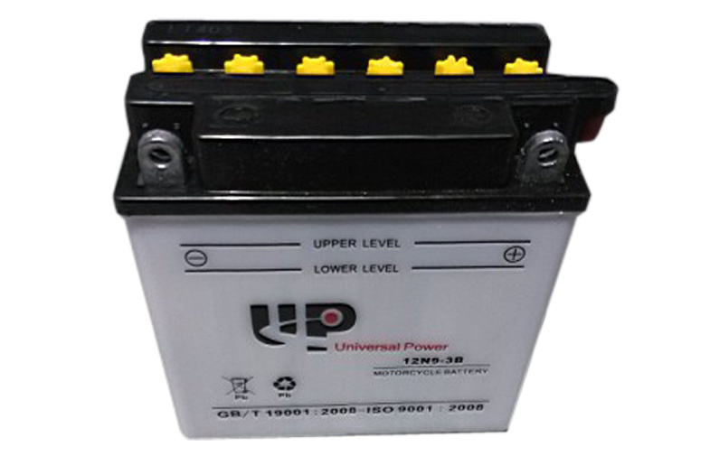 12n9-3b Dry Charged Vented Motorcycle Battery