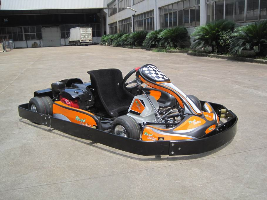 New Go Kart With Plastic Safety Bumper and Engine Cover