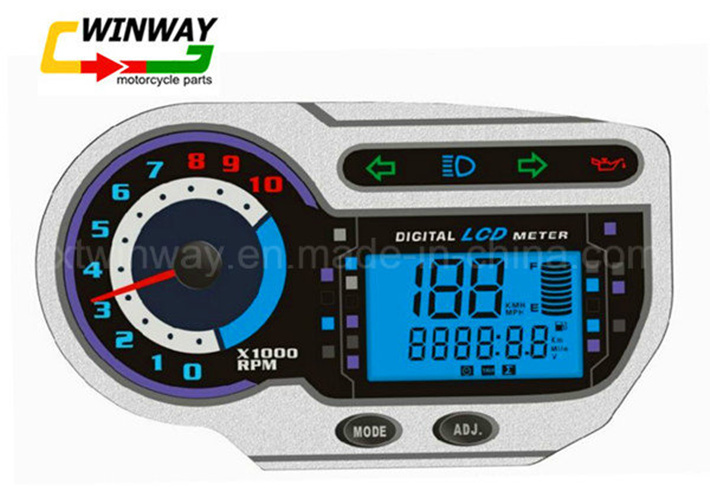 Ww-7292 Motorcycle Instrument, Motorcycle Part, LED Motorcycle Speedometer,