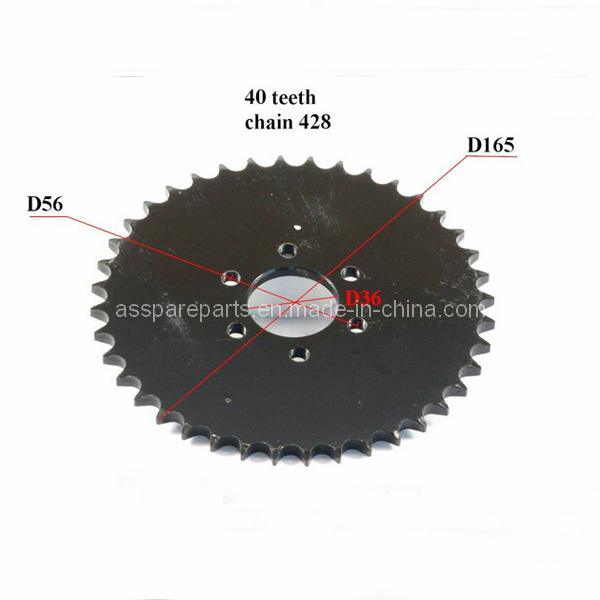 Motorcycle Rear Sprocket with 40 Teeth 6 Holes (EGO53)