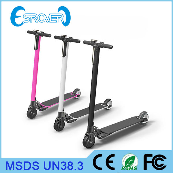 2016 5 Inch 2 Wheel Carbon Electric Scooter with Handle