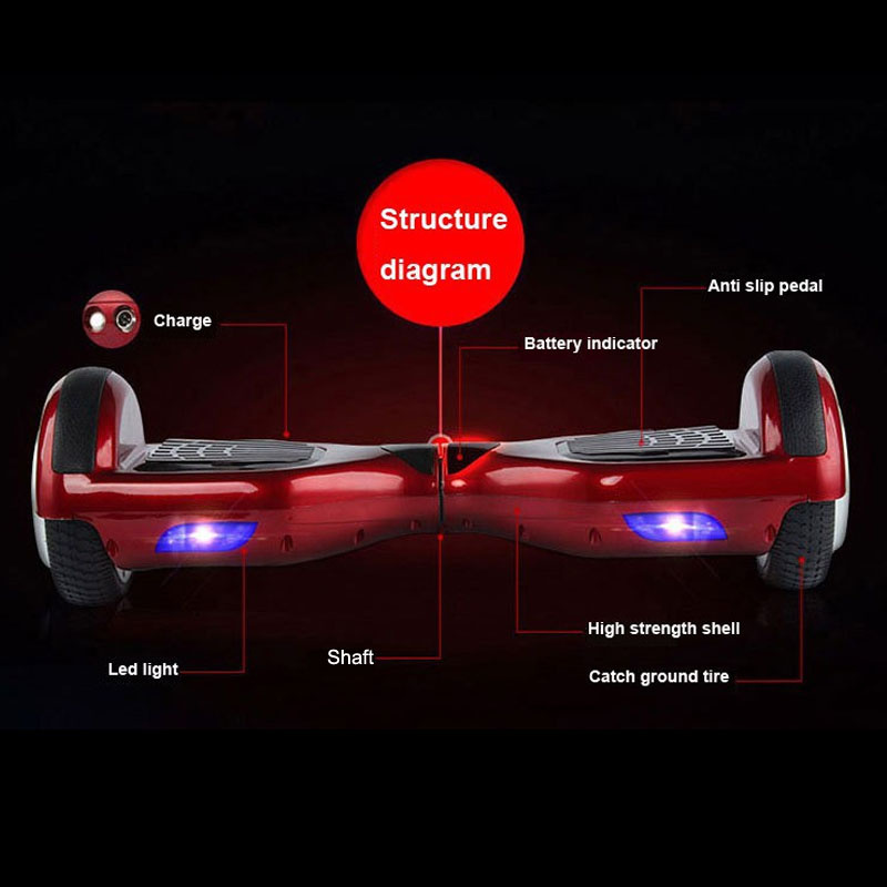 2015 Two Wheels Electric Scooter Self Balance Scooter with Red