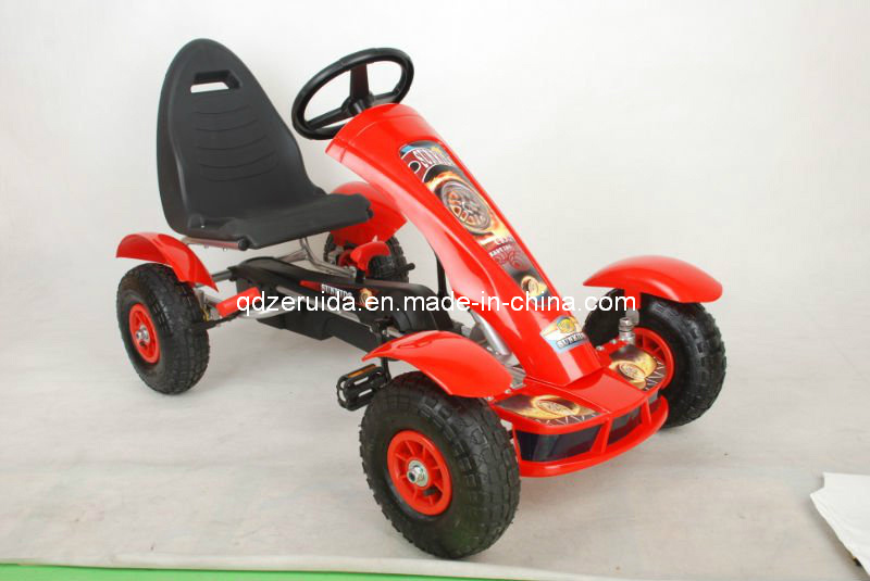 Children's Pedal Go Kart, Inflatable Wheels Go Kart, Toy Car