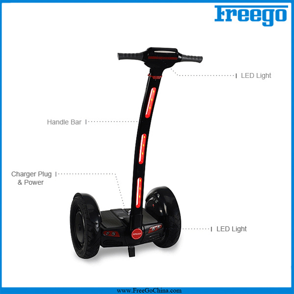 Freego Two Wheels Self Balance Unicycle Electric Scooter U5 Black