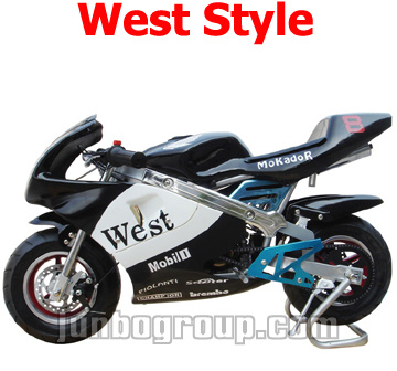 Minimoto, 49cc Pocket Bike, Mini Moto with West Style Sticker (DR160)