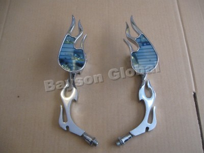 Firey Eye Chrome Mirror Set Scooter Parts#70046