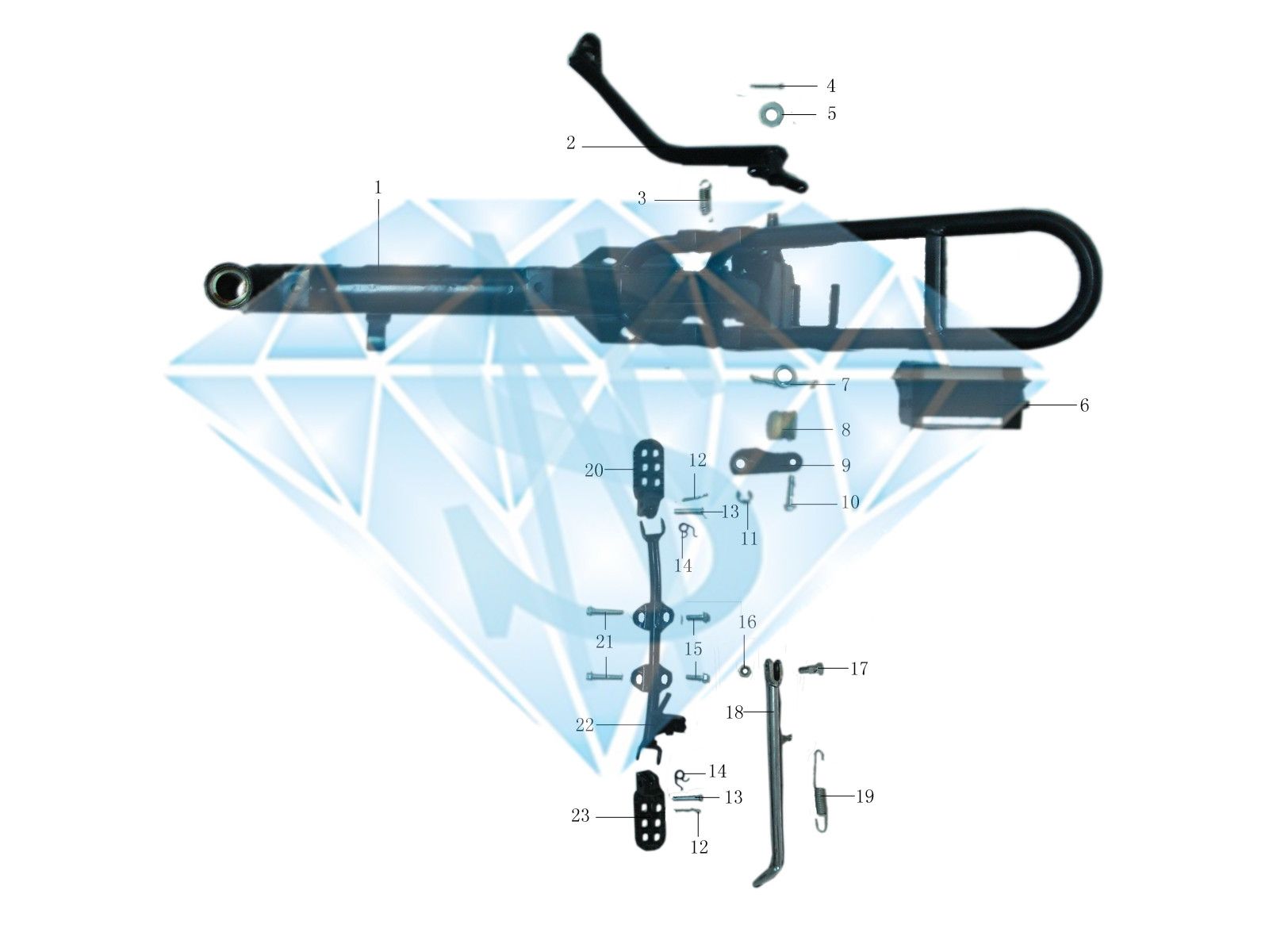 Frame Parts (HN110GY-5B)