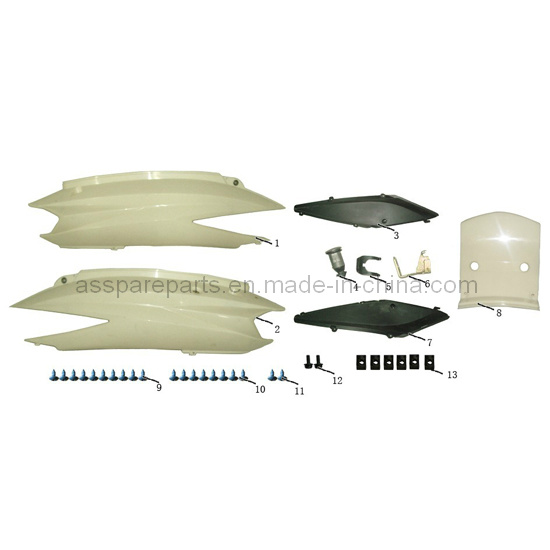 Right/ Left Plastic Protecting Plate for Scooter Body Kit (SC012)