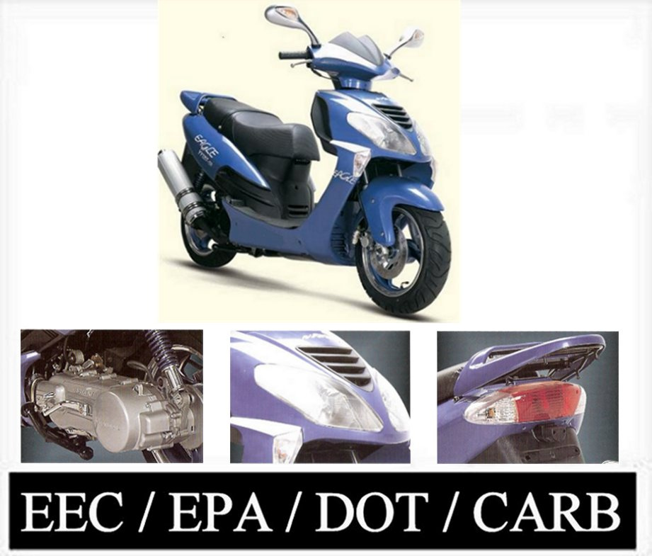 2008 Model 150cc Scooter / Moped EEC / EPA / CARB Approved