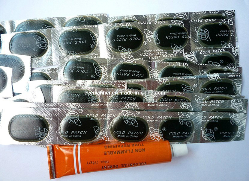 48PC Bike Scooter Moped Parts Motorcycle Cold Patch + Tyre Repair Glue