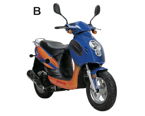 Elegant 50cc/125cc Gas Scooter (YY50QT-21B)