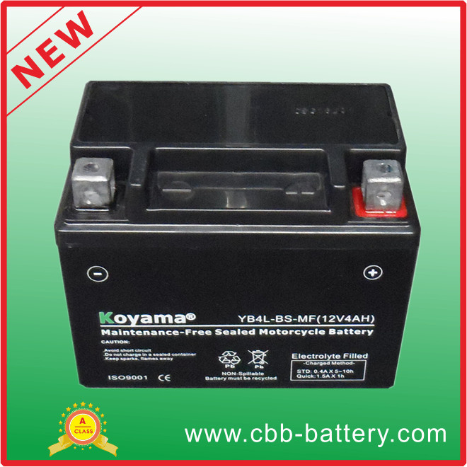 12V4ah Yb4l-BS Sealed Maintenance Free Motorcycle Battery Motorcycle Parts