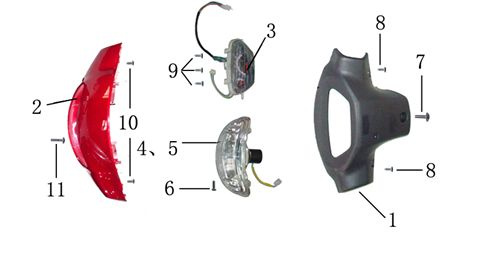 Motorcycle Parts, Scooter Parts, Plastic Parts, Front Cover