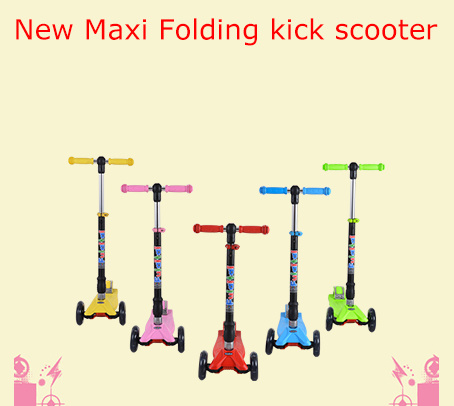 2016 New Patent Maxi Folding Kids Kick Scooter with CE Test