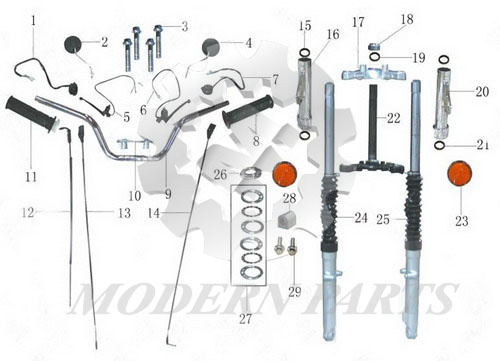 Dirt Bike Go Card ATV Scooter Motorcycle Parts