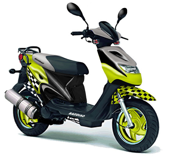 4 Stoke Gas Scooter (BD50QT-3-VI)