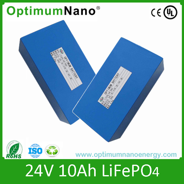 Rechargeable 24V 10ah LiFePO4 Battery for E-Bike