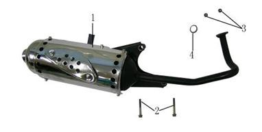 Gas Scooter Muffler