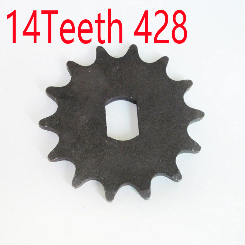 Electric Scooter 14 Tooth Sprocket 428 Chain Motor Engine Parts Motor Pinion Gear My1020z