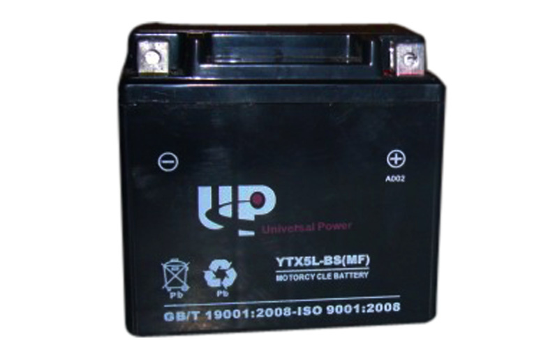 Motorcycle Battery Sealed Maintenance Free Ytx5l-Bs (MF) 12V 4ah