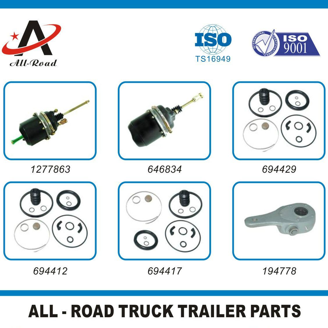 Brake Cylinder Type: 30/30 1277863 646834 694429 694412 694417 194778