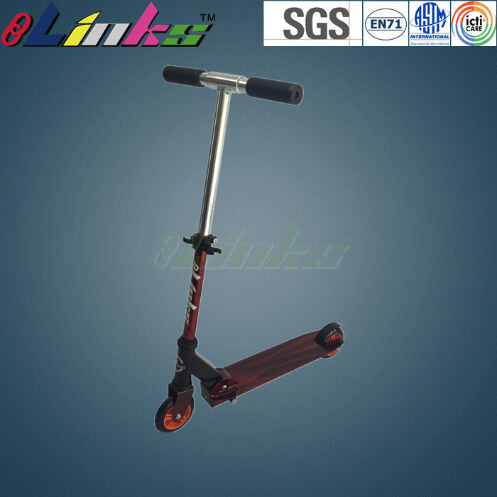 Height Adjustable Foldable Aluminum Scooter 100mm PU Wheels