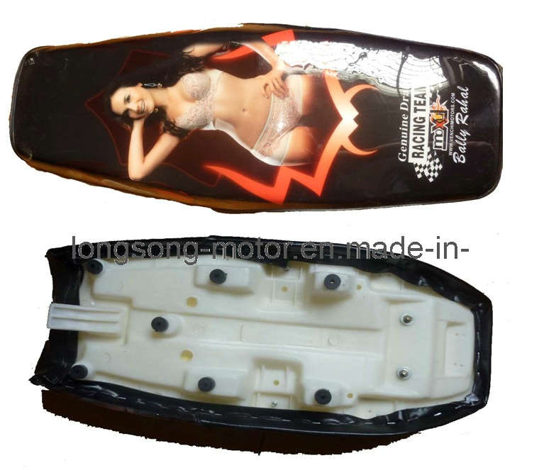 Motorcycle Leather Black Seat for Bajaj 110cc