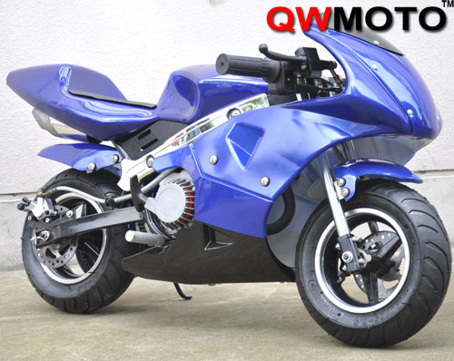 49CC Mini Dirt Bike for Kids with Blue Color (QW-MPB-04B)