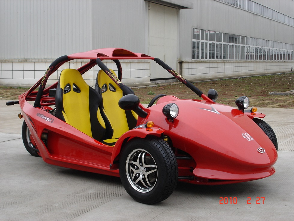 Red Chain Drive Tricycle Motorcycle ATV (KD 250MD2)
