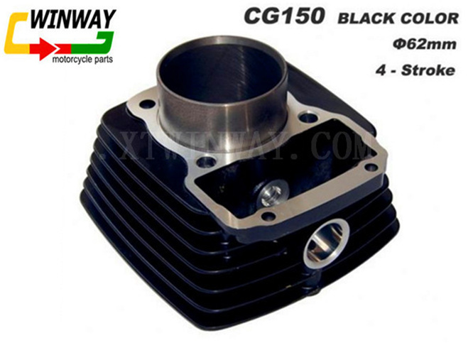 Ww-9107 Motorcycle Part, Cg150 Black Color Motorcycle Cylinder