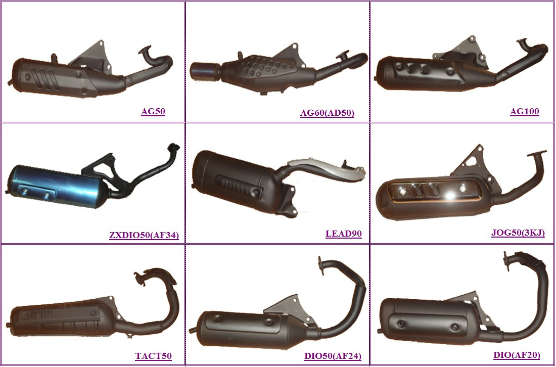 Muffler for Scooter Exhaust Pipe Jog50 Dio 50cc