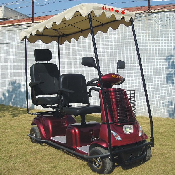 800W Electric Power Double Seat Scooter for Elderly (DL24800-4)